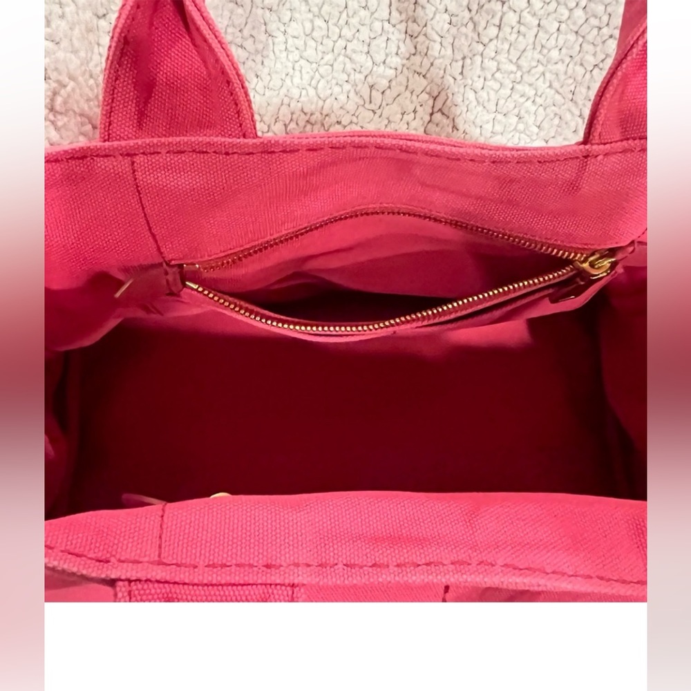 Prada Canapa classic pink denim tote bag No Detachable strap & Dustbag EUC - Picture 17 of 17